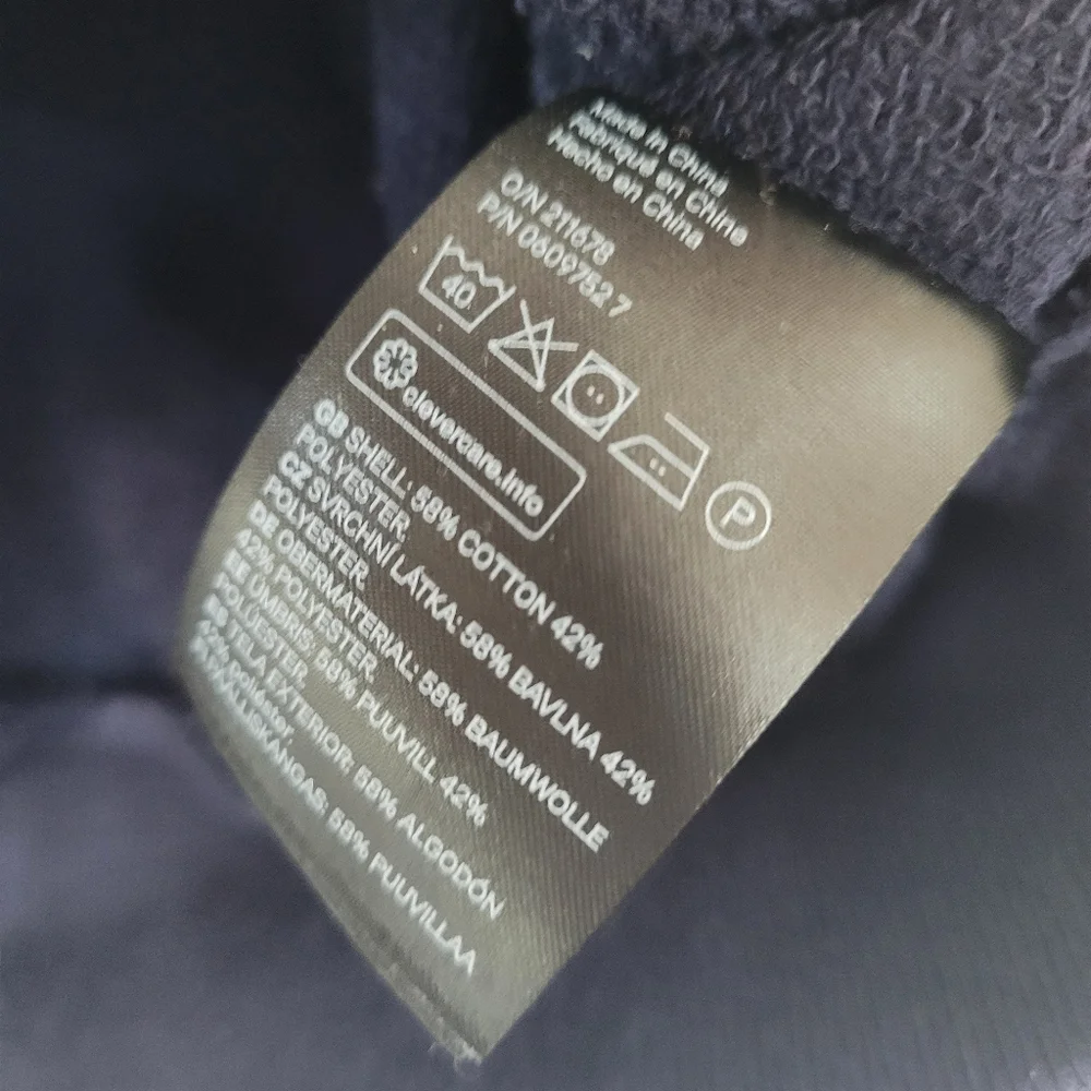 H&M L.O.G.G. Rainbow Striped Long Sleeve Crew Neck Dark Blue Sweatshirt - Picture 9 of 9